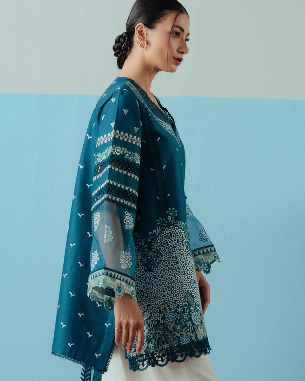 Teal Eclipse — BYDIAS Pakistani fashion